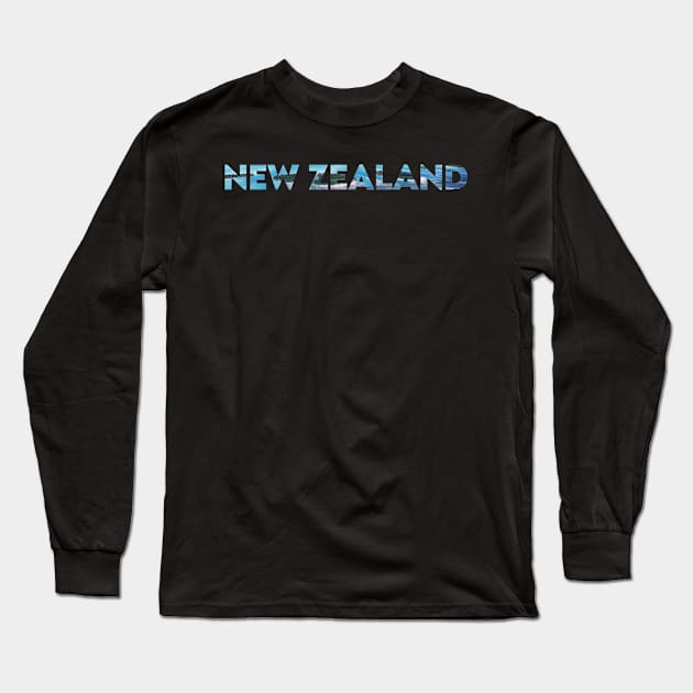 New Zealand romantic honeymoon trip gift. Perfect present for mother dad friend him or her Long Sleeve T-Shirt by SerenityByAlex